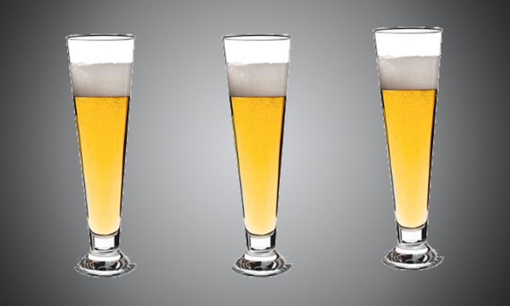 Bormioli Rocco Palladio bierglas op voet - 3 stuks